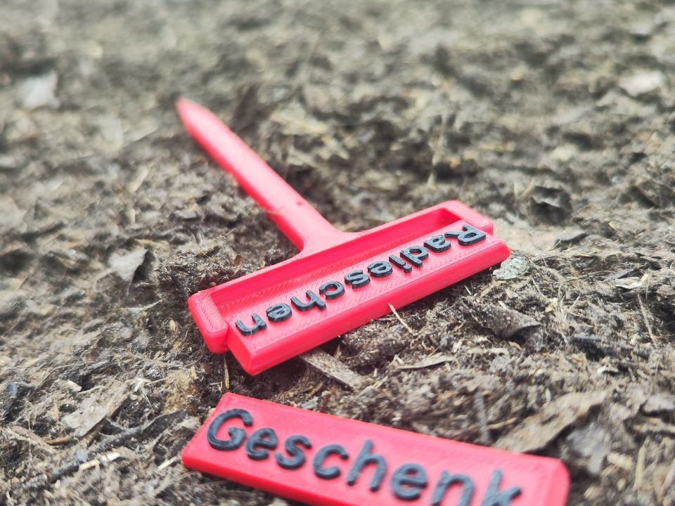 Pflanzenschild für Hochbeet und Garten wechselbar