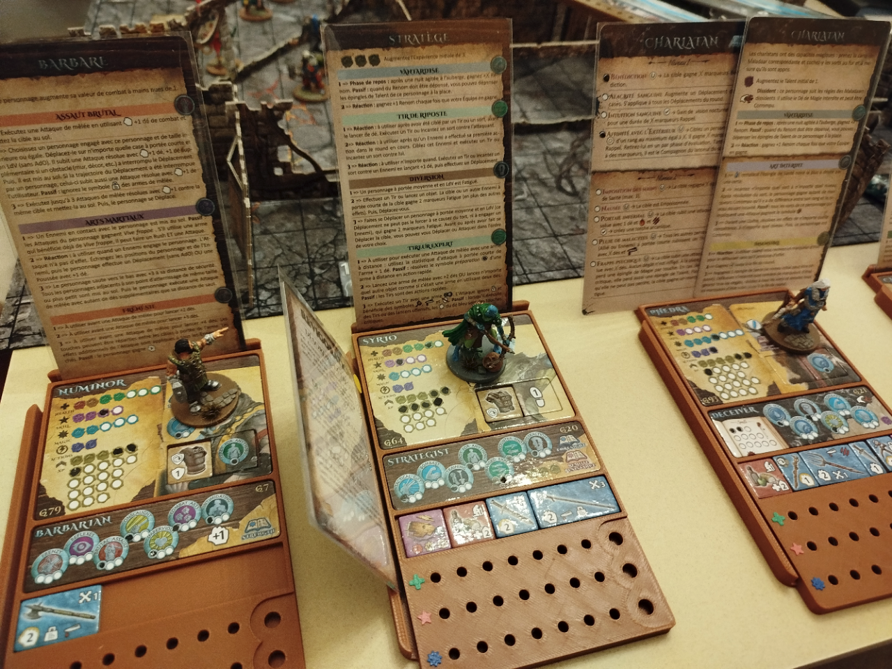 Plateau d'aventurier pour le jeu MALADUM