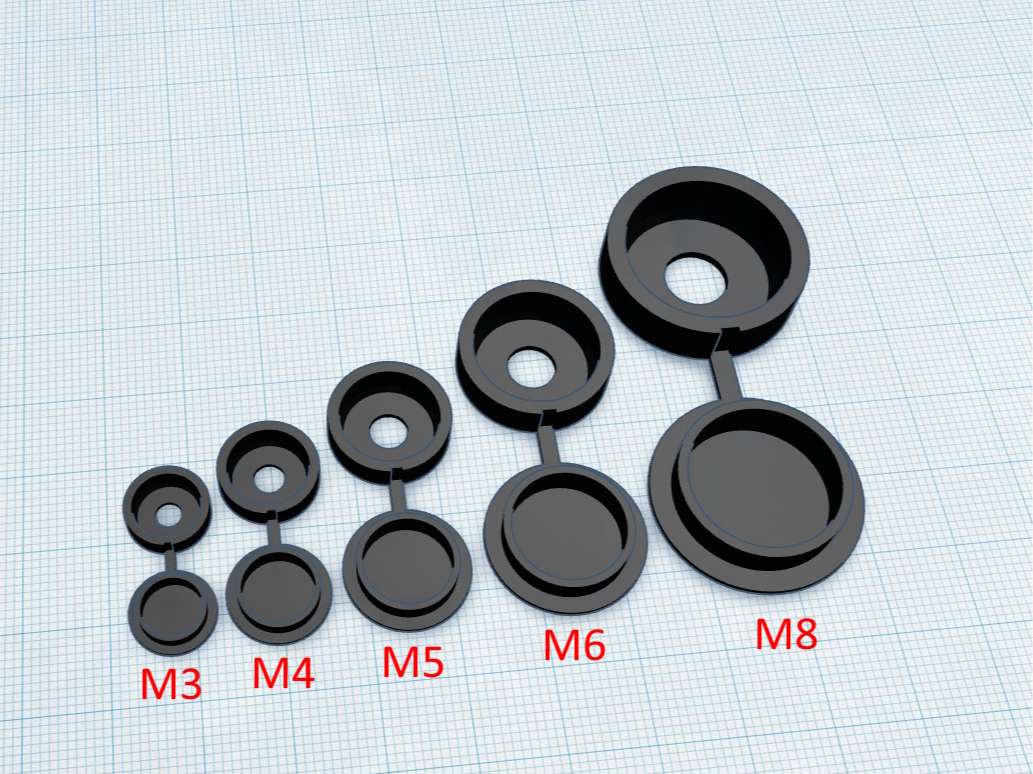 Capped Screw Cover Set M3-M8