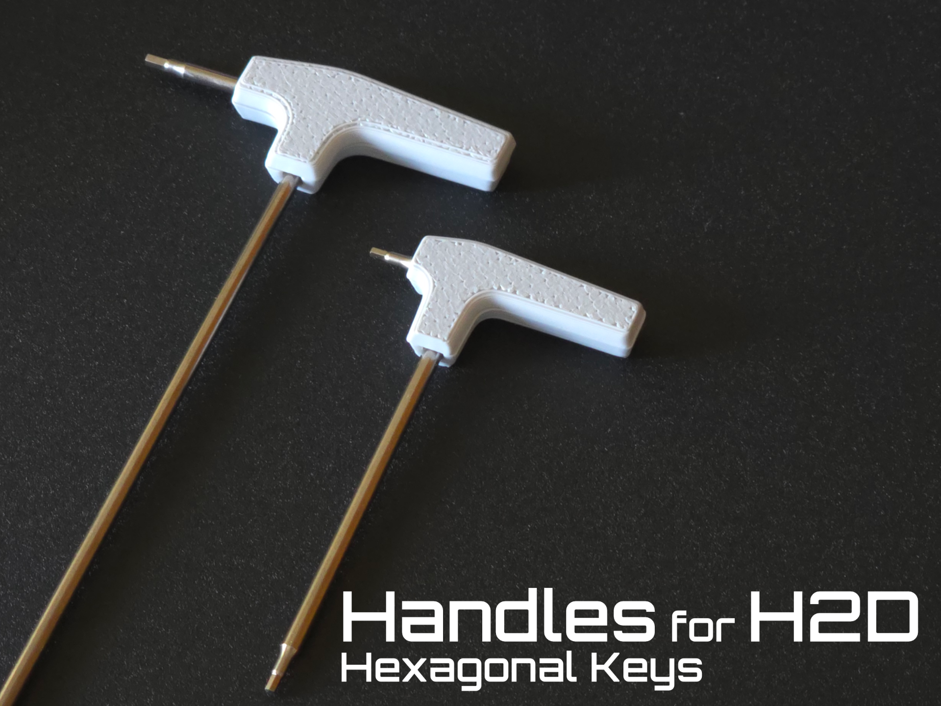 Handles for Bambu Lab H2D hexagonal keys