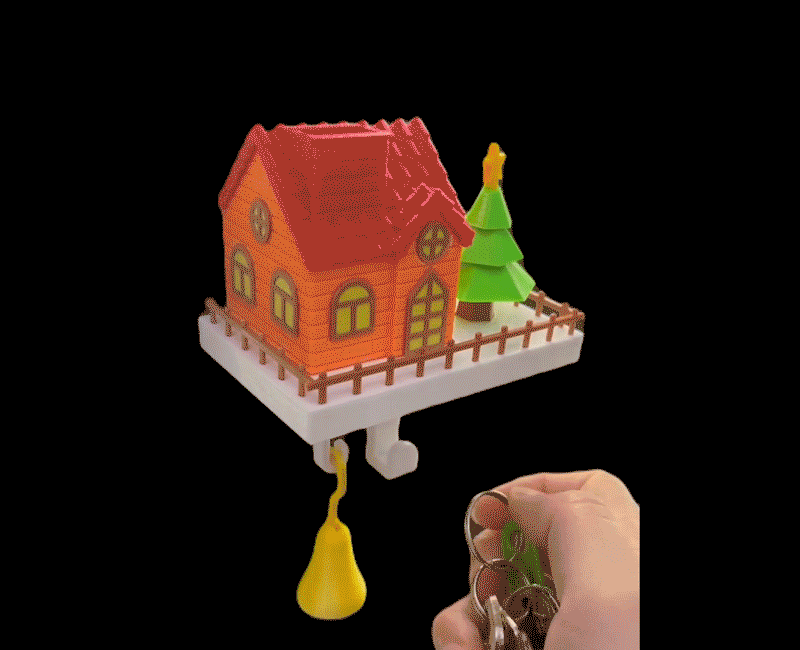 圣诞节房屋挂钩 Christmas cottage Key hook