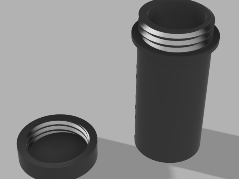 Mini pet tube (geocaching)