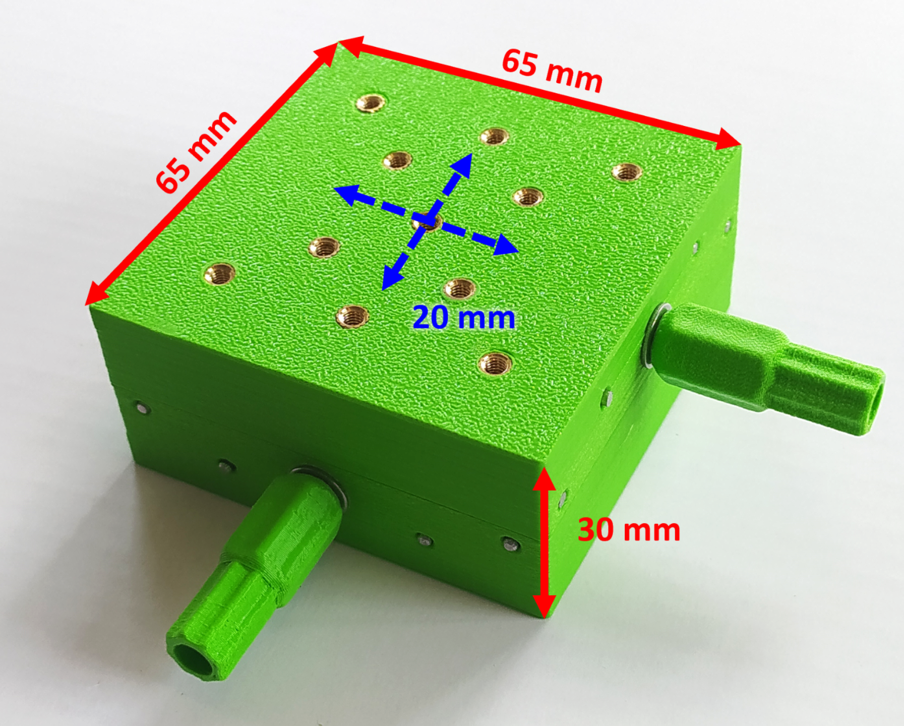 Two axis printed linear stage