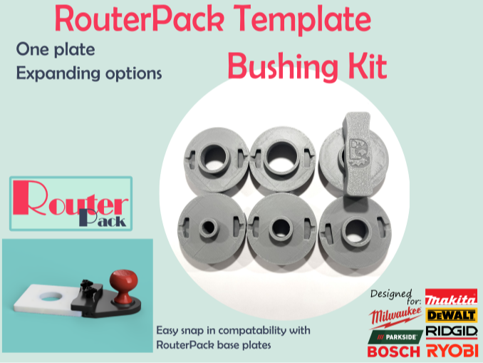 RouterPack Template Bushing Kit
