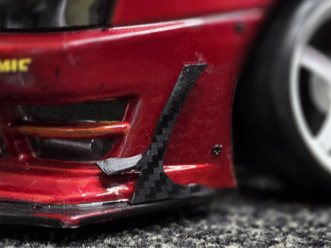 Canard Nissan s14 110 rc drift car 24krc/rc arlos
