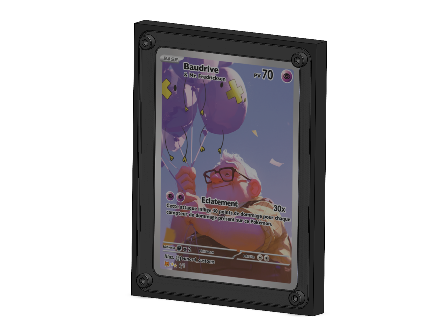 Cadre pour carte Pokémon 1 slot