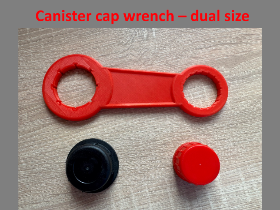 Canister cap wrench – dual size