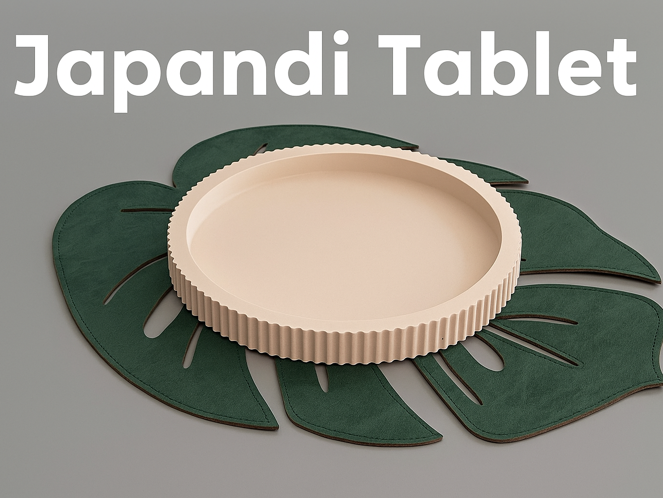 Dekoratives Japandi Tablett