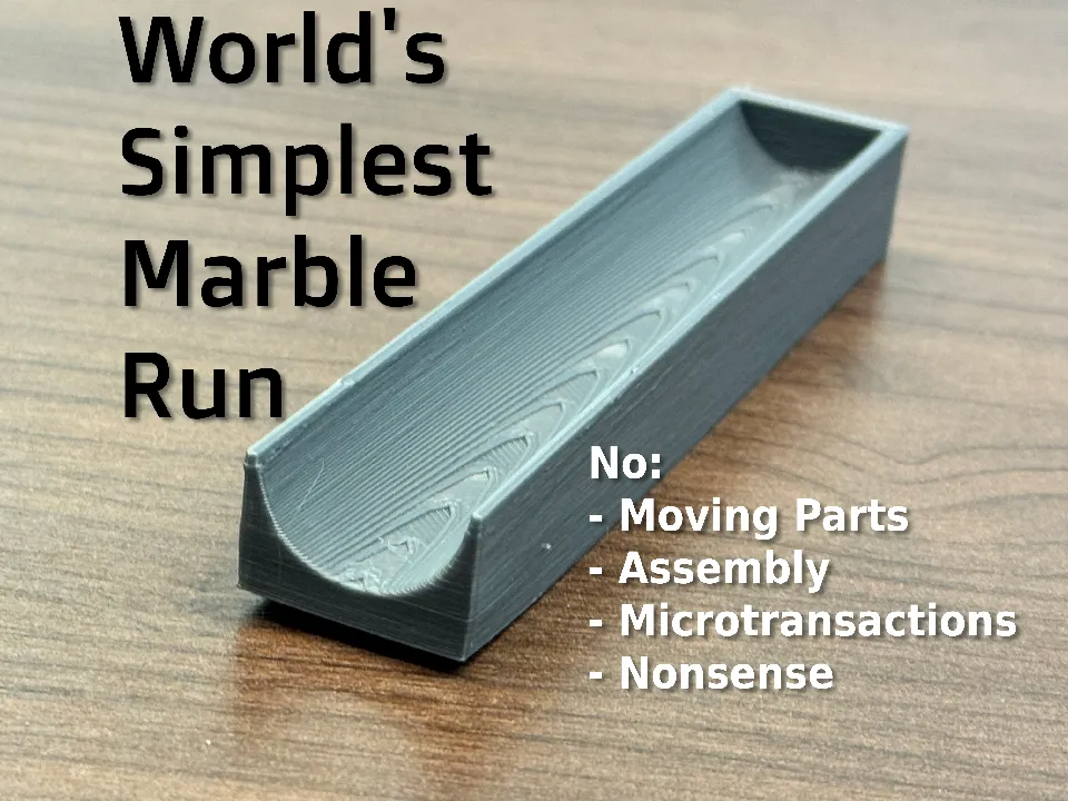 World's Simplest Marble Run