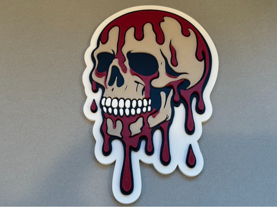 Dripping Blood Skull Sign