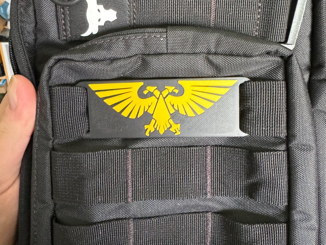 grimdark two headed golden Eagle Molle Patch