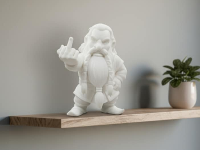 The Defiant Dwarf: Classic finger Salute 250mm