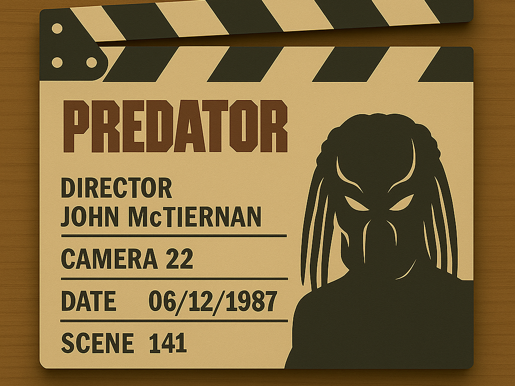 Predator Movie Clapboard
