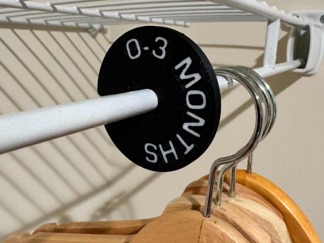 Closet Age Labels (baby, toddler, child)