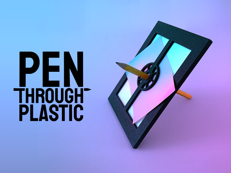 Pen Through Plastic Magic Trick