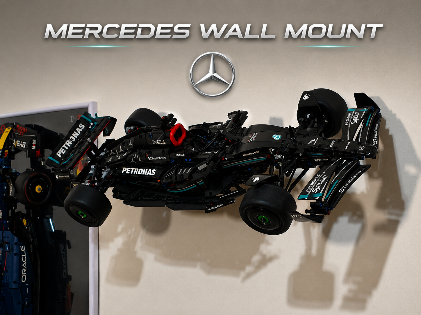 Soporte Pared F1 Mercedes Technic Ladrillo