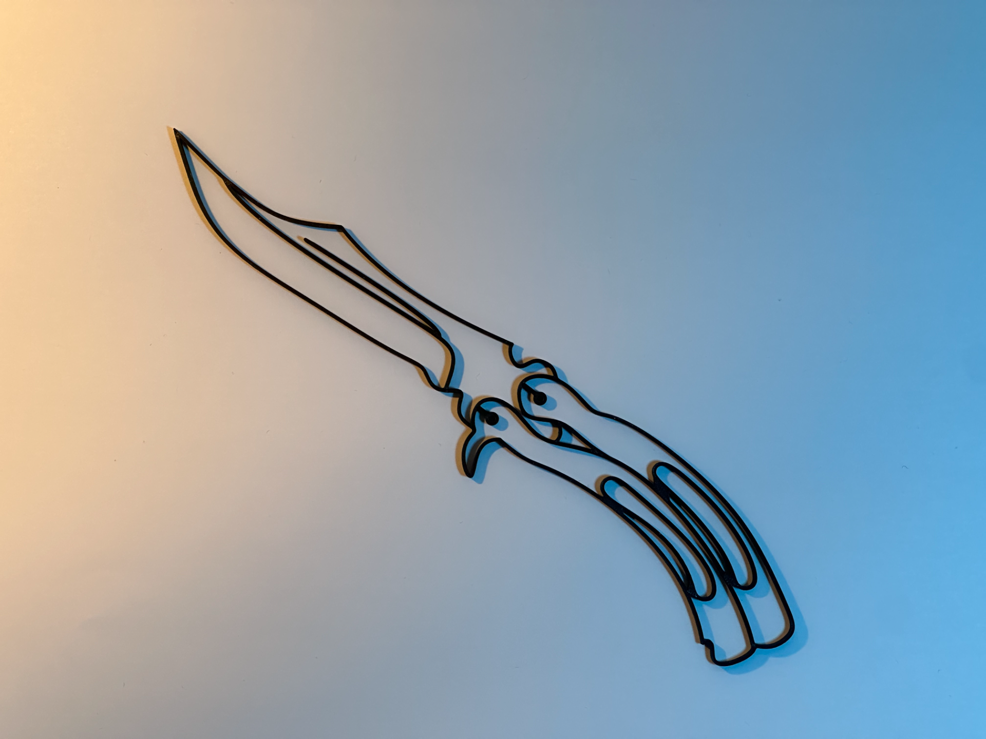 Art mural Butterfly Knife CSGO/CS2