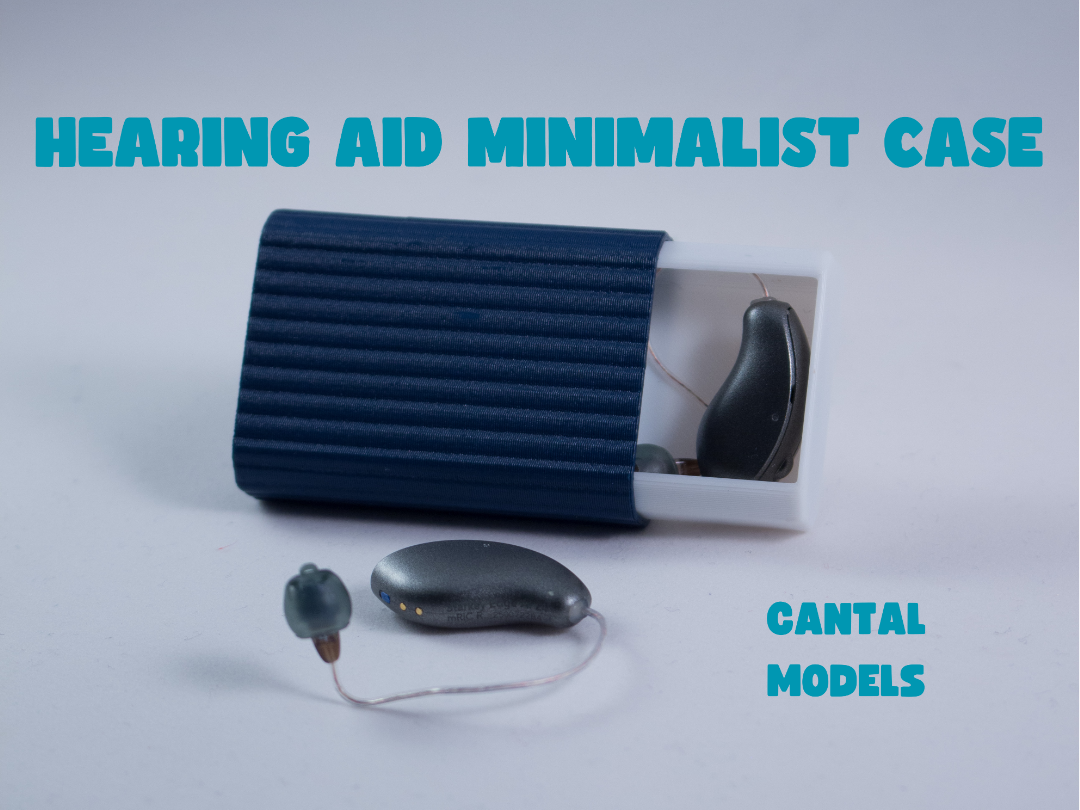 Hearing aid minimalist sliding case