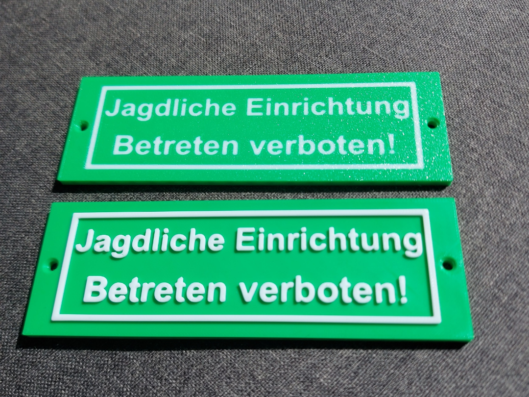 Warnschild Jagdliche Einrichtung Betreten verboten