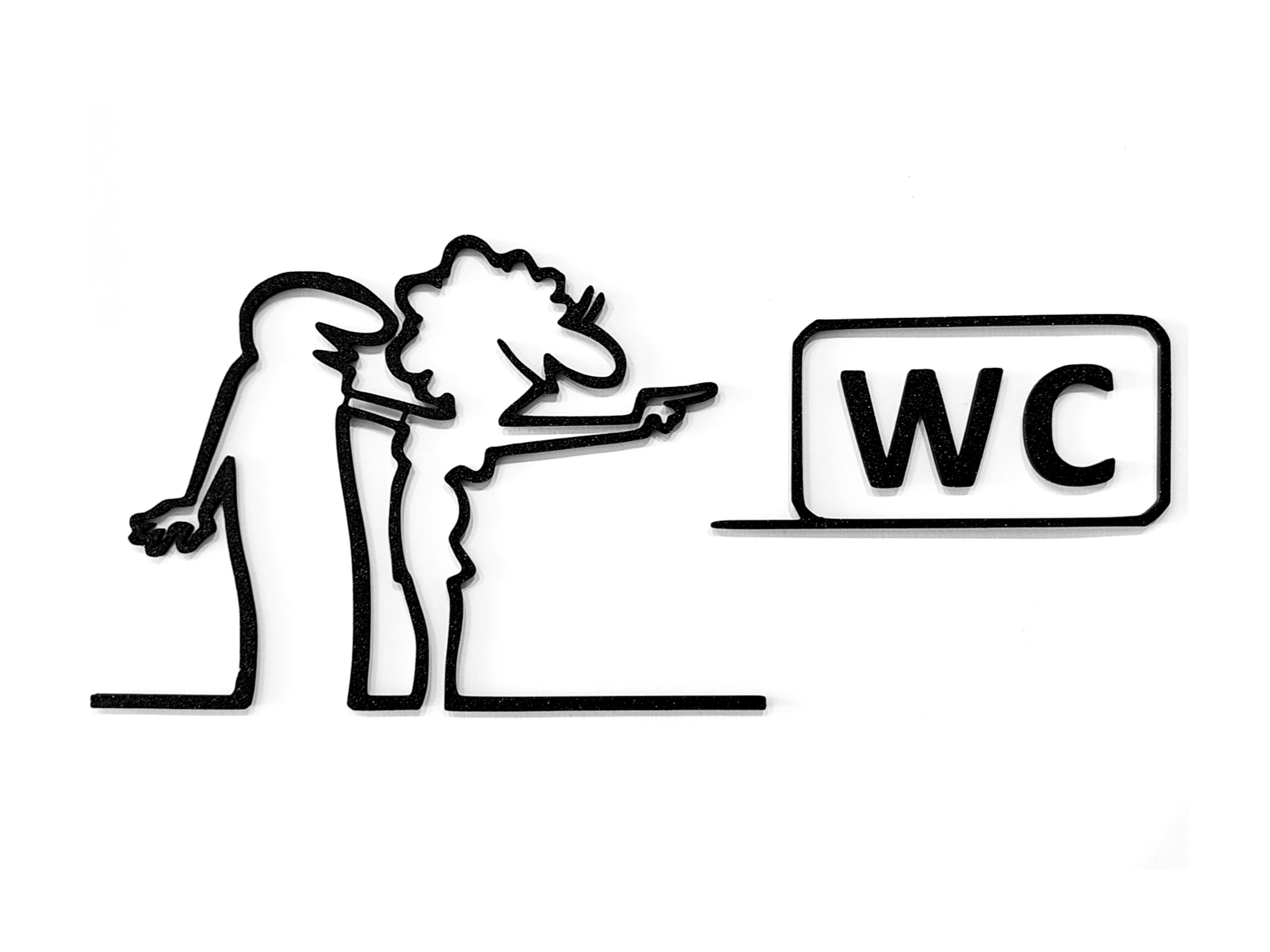 WC door hanger from "La Linea" Balum Balum 75