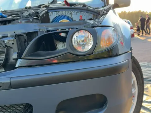 BMW E46 air iintake with headlight 2002-2006