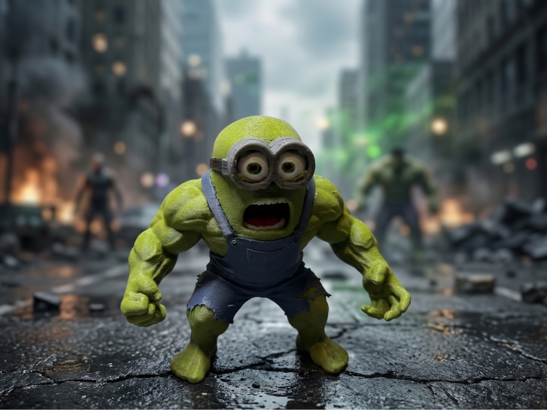 Hulk Minion — Superhero Mashup Fanart Figure