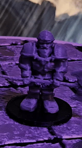 Dwarf with Battleaxe - D&D Miniature