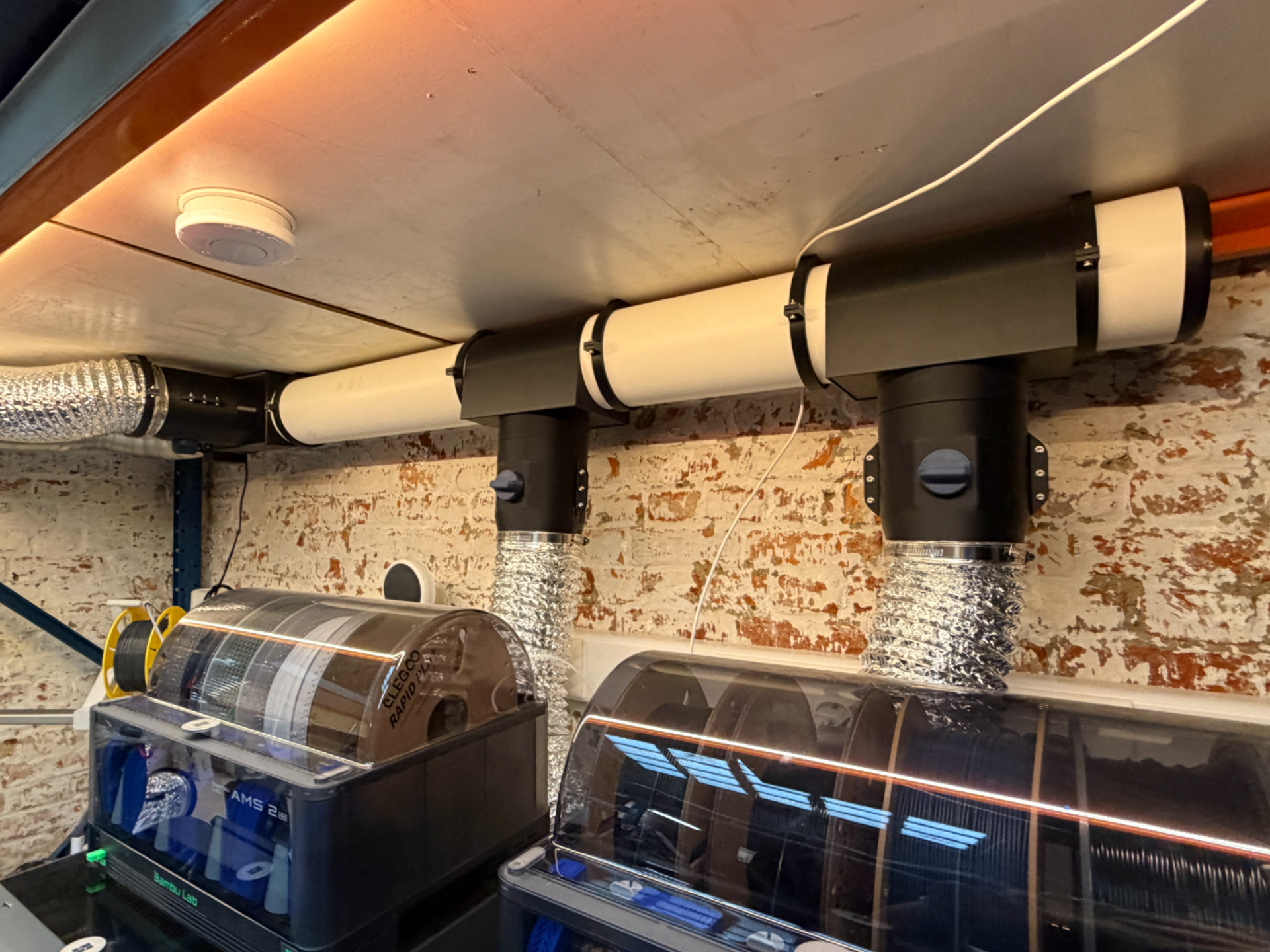 P1S/X1C ventilation system and fume extractor
