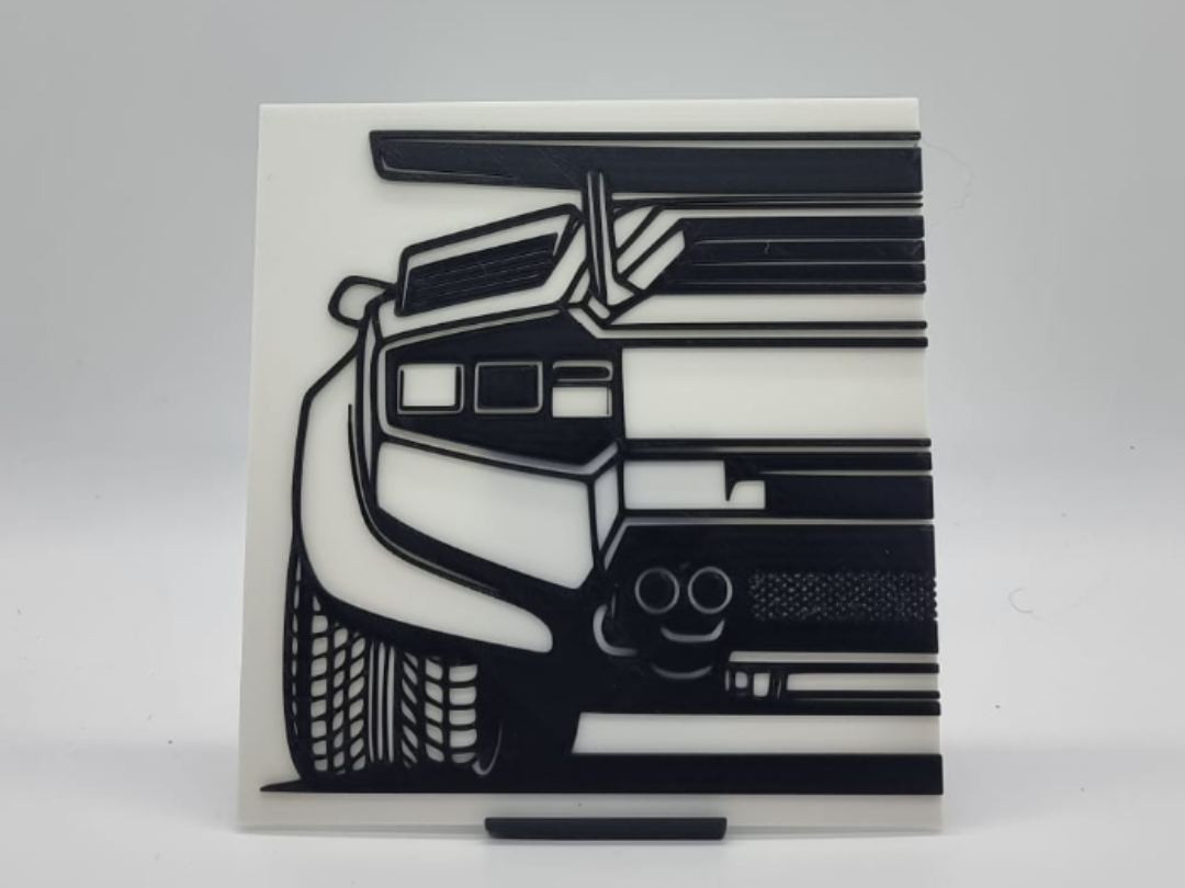 2D Wall Art Lamborghini Countach