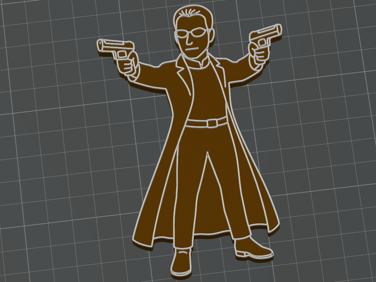 Neo from MAtrix movie like Gingerbread