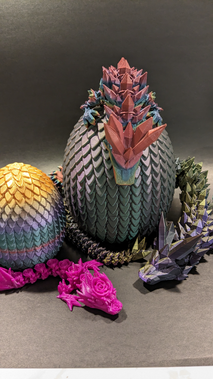Scaly Dragon Egg with Threads