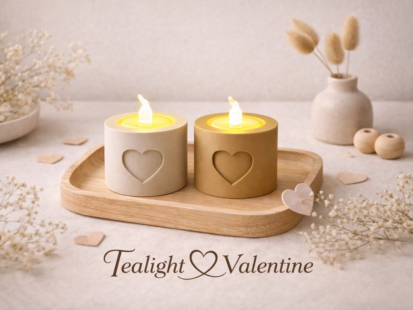 Tealight Holder Set Valentine