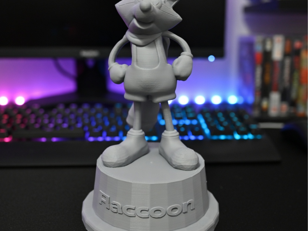 Raccoon City Mascot Raccoon Bobblehead Statue