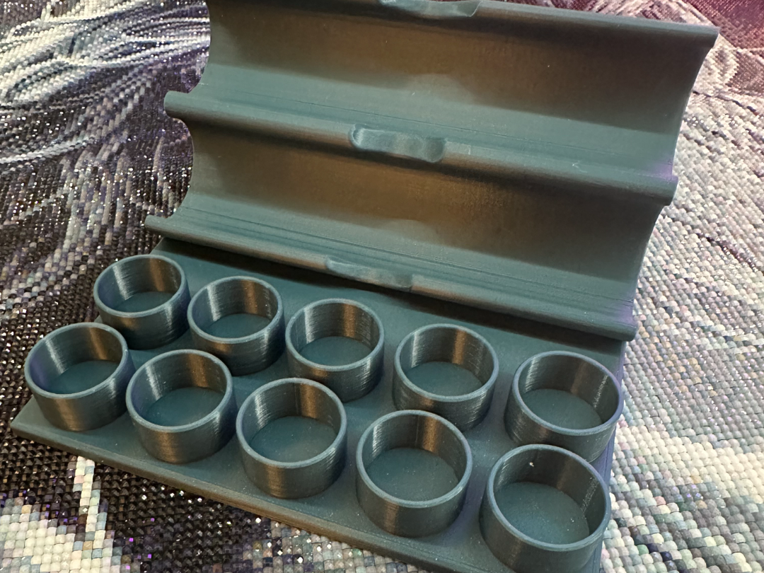 Stift und Pinzetten Ablage + 10er Dosenhalter 25mm