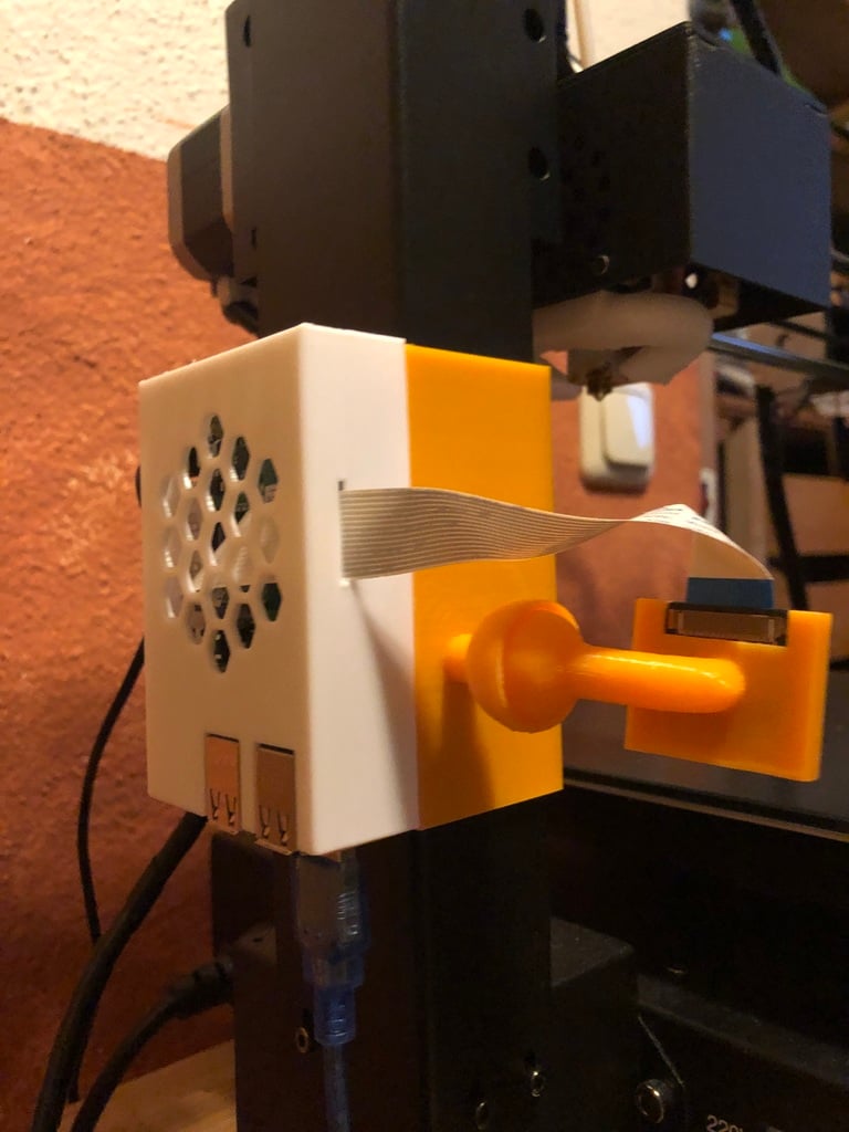 Octopi Raspberry pi 3 b+ holder for Anycubic I3 MEGA with camera mount