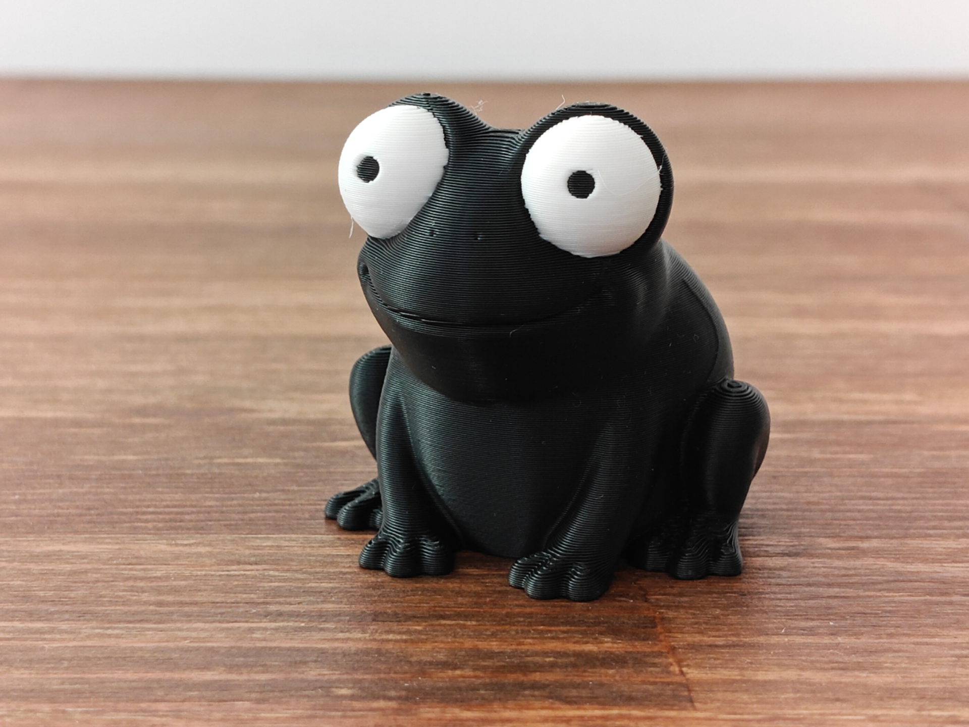 Funny Surprised Cartoon Frog with Big Goofy Eyes