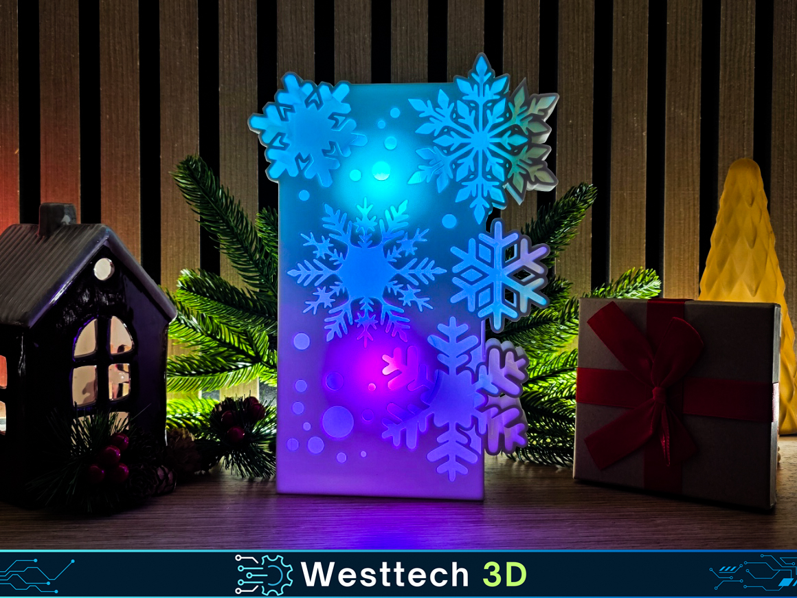 Weihnacht Lampe Schnee