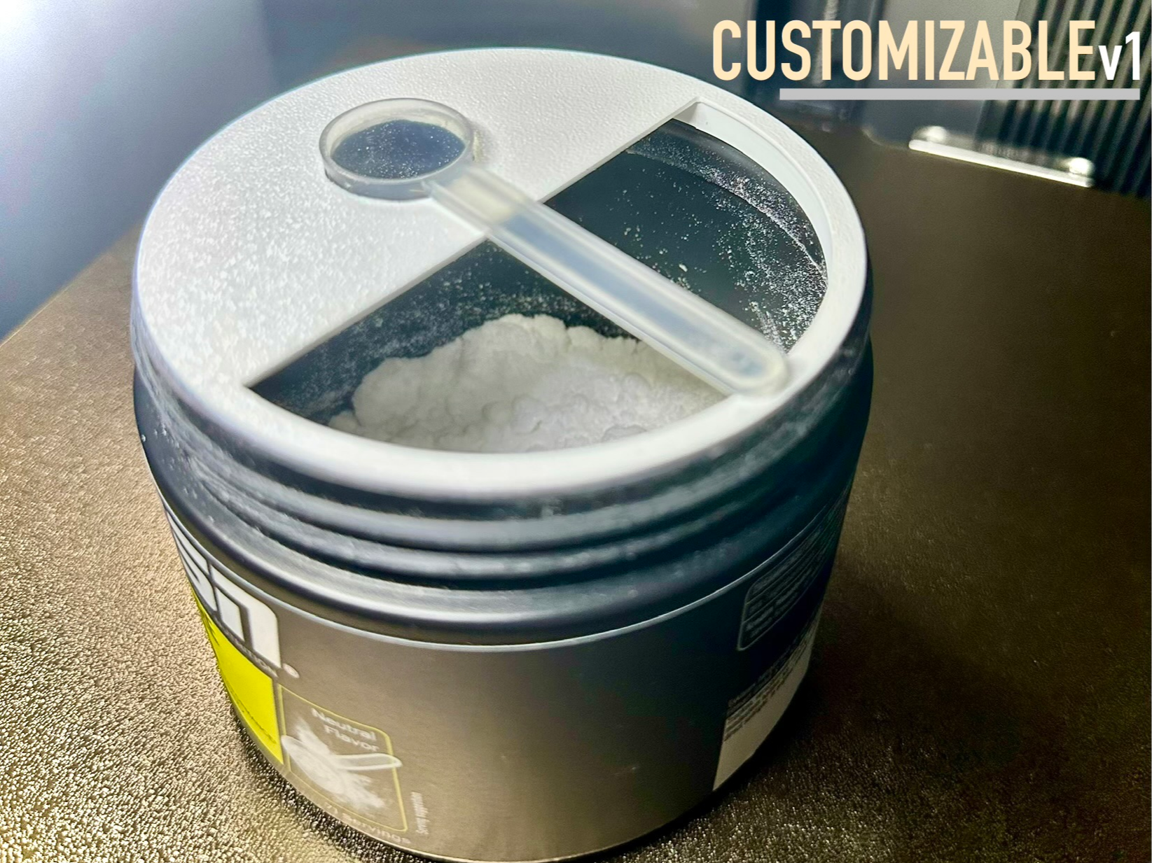 Customizable Protein Powder Scoop Holder Ring