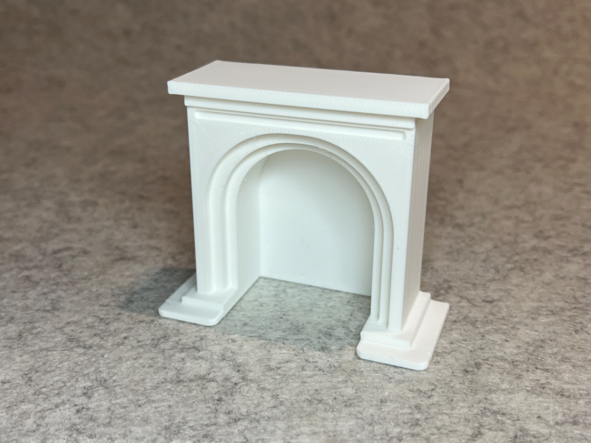 Fireplace for dollhouse miniature house 1:18
