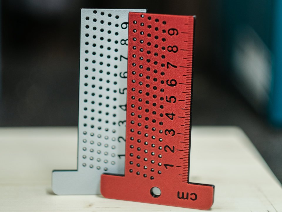 Pocket T Ruler, Square, Marking Gauge 10cm