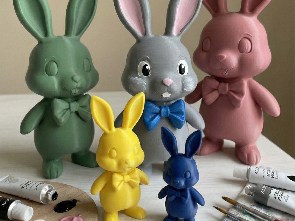 Adorable Bunny with Bow Tie – Ready to Paint!