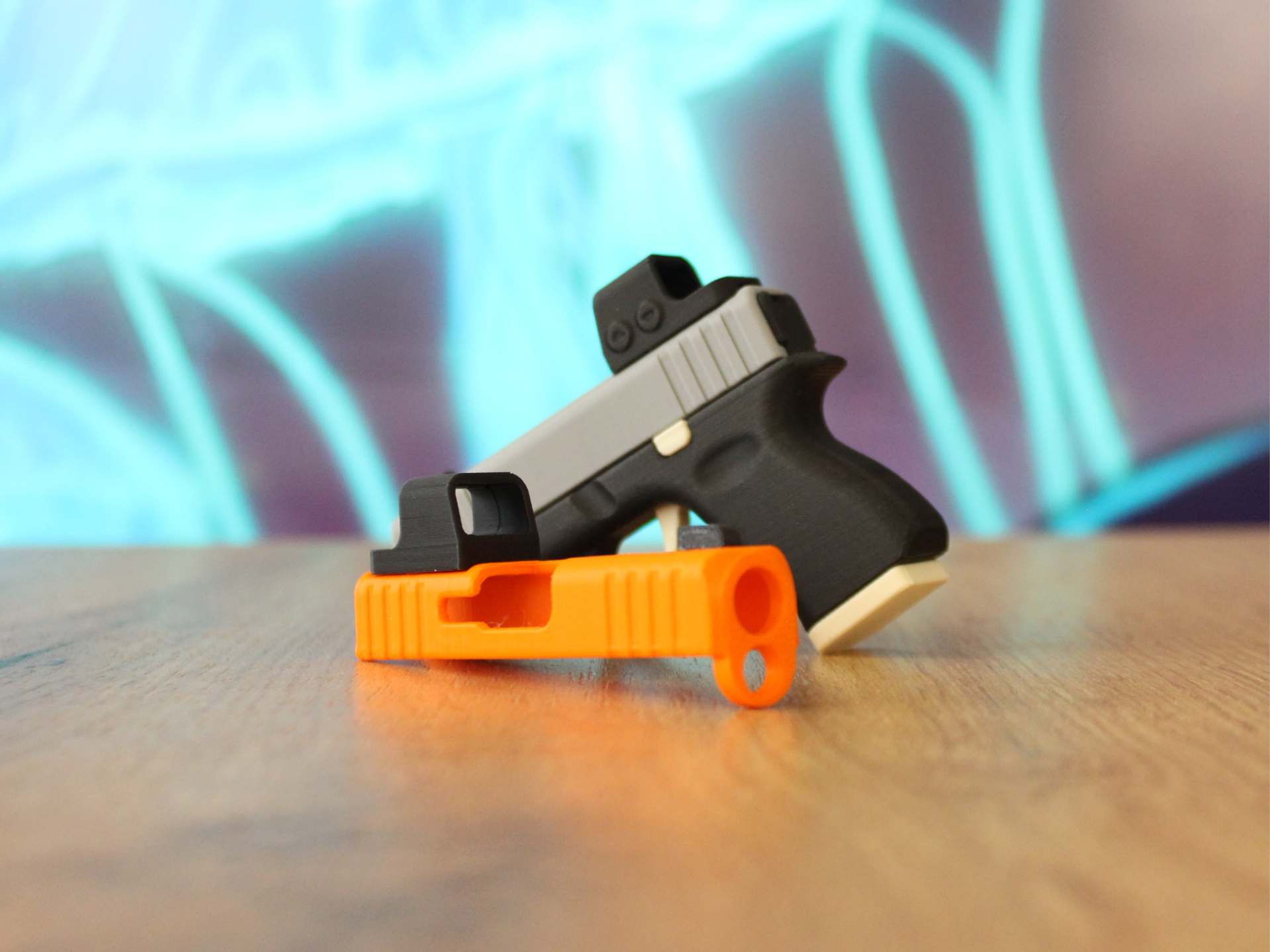 Glock Fidget Keychain – Red Dot Mod