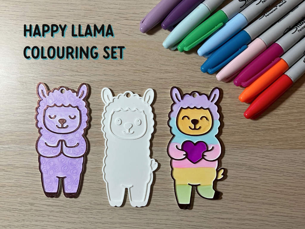 Llama Colouring Set | Kids Craft Activity