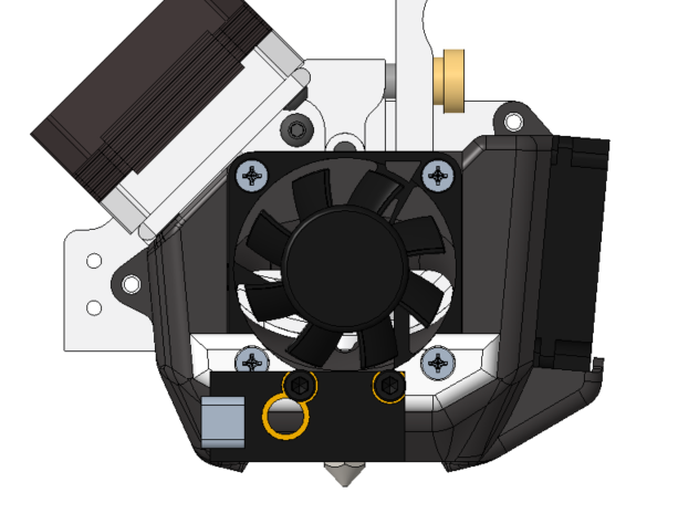 Mount for BTT ADXL345 on MicroSwiss NG DirectDrive