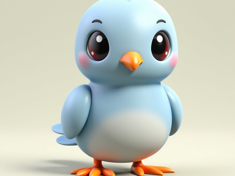 cute puffy pigeon