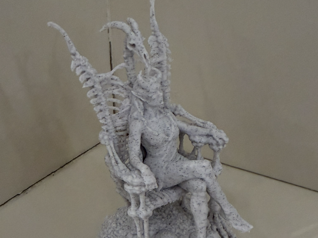 Lilith On A Bone Throne