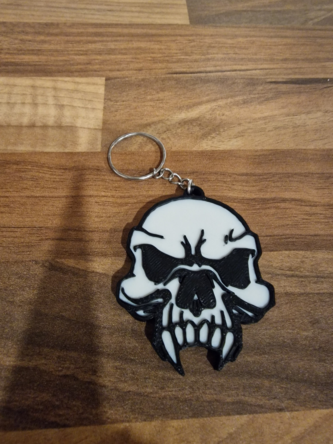 Fanged Skull Keyring or Keychain