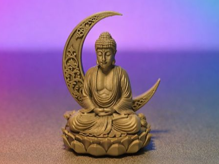 Mondbuddha "Seelenruhe" Dekorfigur