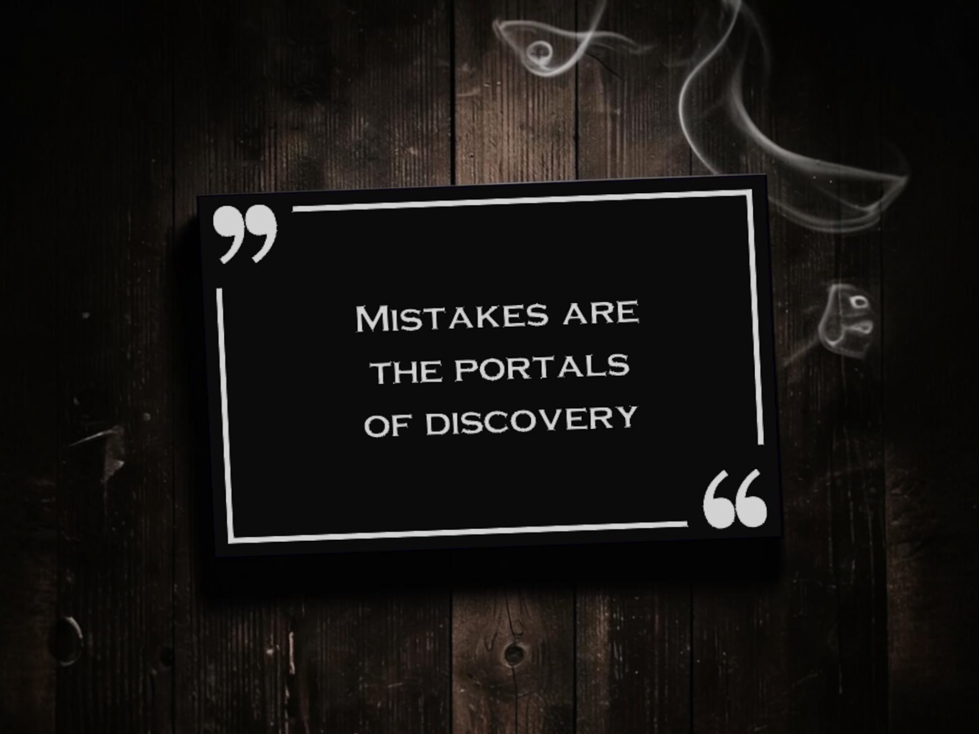 Empower Card - Mistakes are portal of discovery