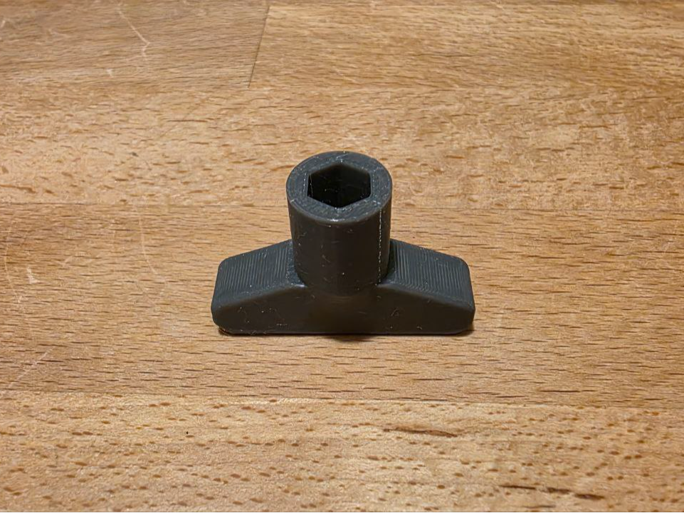 Dishwasher leveling key (Whirlpool)